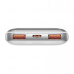 Baterie externa portabila Baseus Bipow Pro, 10000 mAh, 22.5W, USB-C si 2x USB, Cablu USB-C 30 cm inclus, Alb 3 - lerato.ro