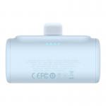 Baterie externa portabila Baseus Compact, 5000 mAh, USB-C, 20W, Cablu USB-C inclus, Albastru 6 - lerato.ro
