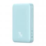 Baterie externa portabila Baseus Magnetic Mini, 10000 mAh, USB-C, 20W, Compatibila MagSafe, Wireless 15W, Cablu USB-C 50 cm inclus, Albastru 4 - lerato.ro