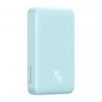 Baterie externa portabila Baseus Magnetic Mini, 10000 mAh, USB-C, 20W, Compatibila MagSafe, Wireless 15W, Cablu USB-C 50 cm inclus, Albastru 5 - lerato.ro