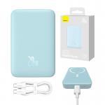 Baterie externa portabila Baseus Magnetic Mini, 10000 mAh, USB-C, 20W, Compatibila MagSafe, Wireless 15W, Cablu USB-C 50 cm inclus, Albastru 12 - lerato.ro