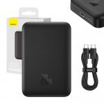 Baterie externa portabila Baseus Magnetic Mini, 10000 mAh, USB-C, 20W, Compatibila MagSafe, Wireless 15W, Cablu USB-C 50 cm inclus, Negru 11 - lerato.ro