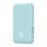 Baterie externa portabila Baseus Magnetic Mini, 6000 mAh, 20W, USB-C, Compatibila MagSafe, Wireless 15W, Cablu USB-C 30 cm inclus, Albastru 4 - lerato.ro