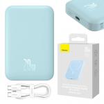 Baterie externa portabila Baseus Magnetic Mini, 6000 mAh, 20W, USB-C, Compatibila MagSafe, Wireless 15W, Cablu USB-C 30 cm inclus, Albastru 12 - lerato.ro