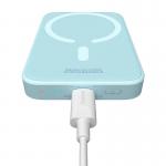 Baterie externa portabila Baseus Magnetic Mini, 6000 mAh, 20W, USB-C, Compatibila MagSafe, Wireless 15W, Cablu USB-C 30 cm inclus, Albastru 10 - lerato.ro