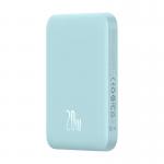 Baterie externa portabila Baseus Magnetic Mini, 6000 mAh, USB-C, 20W, Wireless 15W, Cablu USB-C 50cm inclus, Albastru 7 - lerato.ro