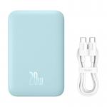 Baterie externa portabila Baseus Magnetic Mini, 6000 mAh, USB-C, 20W, Wireless 15W, Cablu USB-C 50cm inclus, Albastru 12 - lerato.ro