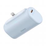 Baterie externa portabila Baseus OS Compact, 5000 mAh, USB, 20W, Cablu USB-C inclus, Conector Lightning integrat, Albastru 9 - lerato.ro