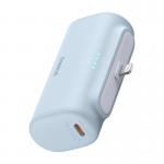 Baterie externa portabila Baseus OS Compact, 5000 mAh, USB, 20W, Cablu USB-C inclus, Conector Lightning integrat, Albastru 8 - lerato.ro