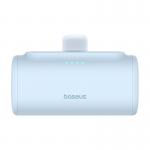 Baterie externa portabila Baseus OS Compact, 5000 mAh, USB, 20W, Cablu USB-C inclus, Conector Lightning integrat, Albastru 2 - lerato.ro