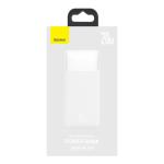 Baterie externa portabila Baseus Bipow fast charging, 30000 mAh, 20W, Cablu USB-A - Micro USB 25cm, Alb 6 - lerato.ro