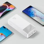 Baterie externa portabila Baseus Bipow fast charging, 30000 mAh, 20W, Cablu USB-A - Micro USB 25cm, Alb 9 - lerato.ro
