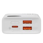 Baterie externa portabila Baseus Adaman2, 10000 mAh, 30W, LED, Power Delivery / Quick Charge 3.0, Alb 3 - lerato.ro
