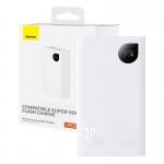 Baterie externa portabila Baseus Adaman2, 20000 mAh, 30W, Display, Power Delivery / Quick Charge 3.0, Alb 3 - lerato.ro