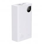 Baterie externa portabila Baseus Adaman2, 20000 mAh, 30W, Display, Power Delivery / Quick Charge 3.0, Alb 5 - lerato.ro