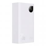 Baterie externa portabila Baseus Adaman2, 20000 mAh, 30W, Display, Power Delivery / Quick Charge 3.0, Alb 8 - lerato.ro