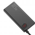 Baterie externa 20000 mAh Baseus Adaman Metal Powebank, PD QC 22.5W, 1xLightning, 2xUSB, 1xUSB-C, 1xMicroUSB, Afisaj led, Negru 6 - lerato.ro