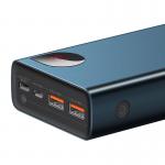 Baterie externa portabila Baseus Adaman Metal, 20000 mAh, 65W, LED, Power Delivery / Quick Charge 3.0, 2x USB, 1x USB-C, 1x MicroUSB, Albastru 8 - lerato.ro