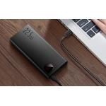 Baterie externa Baseus Adaman Metal, 10000mAh, 22.5W, 2x USB, 1x USB-C, 1x Micro USB, 1x Lightning, Cablu inclus, Negru 12 - lerato.ro