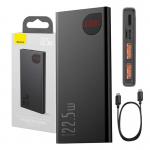 Baterie externa Baseus Adaman Metal, 10000mAh, 22.5W, 2x USB, 1x USB-C, 1x Micro USB, 1x Lightning, Cablu inclus, Negru 10 - lerato.ro