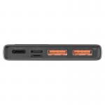 Baterie externa Baseus Adaman Metal, 10000mAh, 22.5W, 2x USB, 1x USB-C, 1x Micro USB, 1x Lightning, Cablu inclus, Negru 8 - lerato.ro