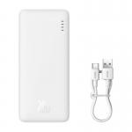 Baterie externa portabila Baseus Airpow 10000 mAh, 20W, USB/USB-C, Cablu USB-C inclus, Alb 6 - lerato.ro