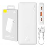 Baterie externa portabila Baseus Airpow 10000 mAh, 20W, USB/USB-C, Cablu USB-C inclus, Alb 5 - lerato.ro