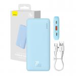 Baterie externa portabila Baseus Airpow 10000 mAh, 20W, USB/USB-C, Cablu USB-C inclus, Albastru 3 - lerato.ro