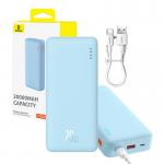 Baterie externa portabila Baseus Airpow 20000 mAh, 20W, USB/USB-C, Cablu USB-C inclus, Albastru 9 - lerato.ro