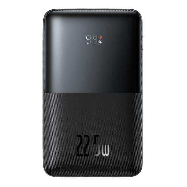 Baterie externa portabila Baseus Bipow Pro 20000 mAh, Digital Display, 22.5W, Cablu USB-C inclus, Negru 1 - lerato.ro