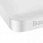 Baterie externa portabila Baseus Bipow 10000 mAh, 2xUSB, 1xUSB-C, Digital Display, 20W, Cablu MicroUSB 25cm inclus, Alb 4 - lerato.ro