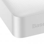 Baterie externa portabila Baseus Bipow 20000 mAh, 2xUSB, 1xUSB-C, Digital Display, 20W, Cablu MicroUSB inclus, Alb 3 - lerato.ro
