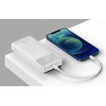 Baterie externa portabila Baseus Bipow 20000 mAh, 2xUSB, 1xUSB-C, Digital Display, 20W, Cablu MicroUSB inclus, Alb 9 - lerato.ro