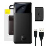 Baterie externa portabila Baseus Bipow 30000 mAh, Digital Display, 15W, Cablu Micro-USB inclus, Negru 4 - lerato.ro