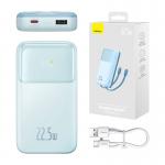Baterie externa portabila Baseus Comet 20000 mAh, Display, 22.5W, Cablu USB-C inclus, Albastru 3 - lerato.ro