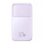 Baterie externa portabila Baseus Comet 20000 mAh, Display, 22.5W, Cablu USB-C inclus, Mov 2 - lerato.ro
