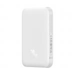 Baterie externa portabila Baseus Magnetic Mini Air, 6000 mAh, Compatibila MagSafe, 20W, Cablu USB-C 50cm inclus, Alb 10 - lerato.ro