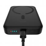 Baterie externa portabila Baseus Magnetic Mini, Incarcare Wireless, Fast Charge 30W, 10000 mAh, Cablu USB-C inclus, Negru 4 - lerato.ro