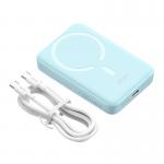 Baterie externa portabila Baseus Magnetic Mini, Incarcare Wireless, Fast Charge 30W, 10000 mAh, Cablu USB-C inclus, Albastru 3 - lerato.ro