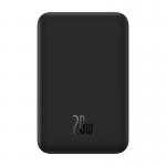 Baterie externa portabila Baseus Magnetic Mini, Incarcare Wireless, Fast Charge 20W, 20000 mAh, Cablu USB-C inclus, Negru 2 - lerato.ro