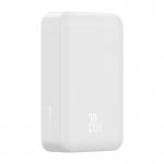 Baterie externa portabila Baseus Magnetic Mini, Incarcare Wireless, Fast Charge 20W, 20000 mAh, Cablu USB-C inclus, Alb 6 - lerato.ro
