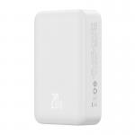 Baterie externa portabila Baseus Magnetic Mini, Incarcare Wireless, Fast Charge 20W, 20000 mAh, Cablu USB-C inclus, Alb 5 - lerato.ro