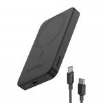 Baterie externa portabila Baseus Magnetic Mini 20W, 5000 mAh, USB-C, Incarcare Wireless 15W, Negru 3 - lerato.ro