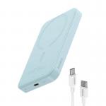 Baterie externa portabila Baseus Magnetic Mini 20W, 5000 mAh, USB-C, Incarcare Wireless 15W, Albastru 5 - lerato.ro