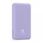 Baterie externa portabila Baseus Magnetic Mini 20W, 5000 mAh, USB-C, Incarcare Wireless 15W, Mov 10 - lerato.ro