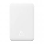 Baterie externa portabila Baseus Magnetic Mini 20W, 5000 mAh, USB-C, Incarcare Wireless 15W, Alb 2 - lerato.ro