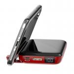 Baterie externa portabila Baseus Mini S Bracket, Incarcare Wireless, 10000 mAh, Black/Red