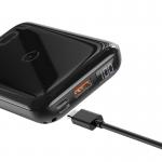Baterie externa portabila Baseus Mini S Bracket, Incarcare Wireless, 10000 mAh, Black