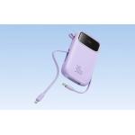 Baterie externa portabila Baseus Qpow 2, 10000 mAh, 30W, Cablu USB-C integrat, Mov 4 - lerato.ro