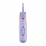 Baterie externa portabila Baseus Qpow 2, 10000 mAh, 30W, Cablu USB-C integrat, Mov 6 - lerato.ro